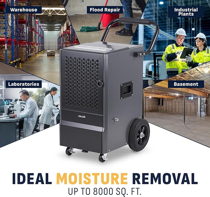 NewAir 160-Pint Commercial Dehumidifier - Image 3