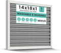 14x18x1 HVAC Furnace Air Filter, Washable Electrostatic Furnace Filter by KEYINGXUAN