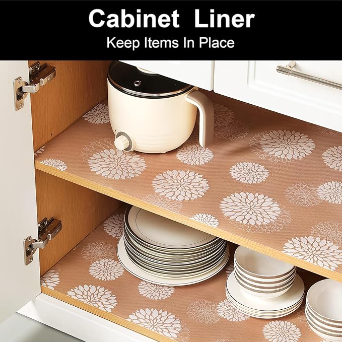 Cooyes Shelf Paper for Kitchen Cabinets Non Adhesive, Waterproof & Oil-Proof - Image 4