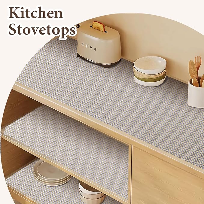 Drawer and Shelf Liner for Kitchen Cabinet: 12 in X 10 Ft Non Slip Waterproof - Image 5