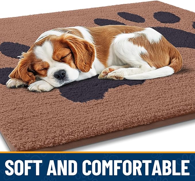 Smiry Dog Door Mat for Muddy Paws, Absorbs Moisture and Dirt, Low-Profile - Image 4
