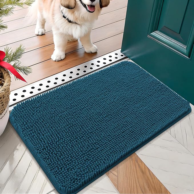 OLANLY Dog Door Mat for Muddy Paws 24x16, Absorbs Moisture and Dirt, Absorbent by OLANLY