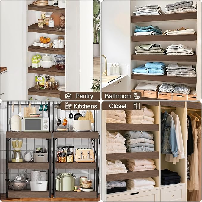 5PCS Wire Shelf Covers for Pantry, 33 X 12 in PVC Wire Rack Covers for Shelves - Image 4