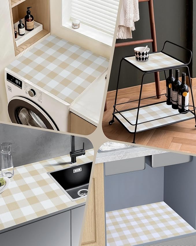 Shelf Liner for Kitchen Cabinets Non-Adhesive Drawer Liners Non-Slip Strong - Image 7