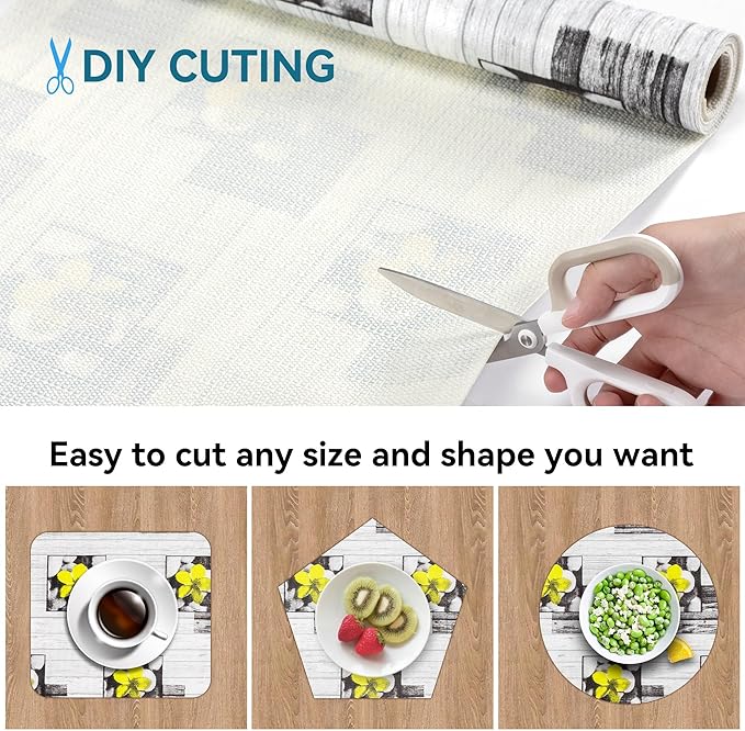 Non Adhesive Shelf Liner 12" W x 240" L Kitchen Drawer Liner Pantry Liner - Image 6