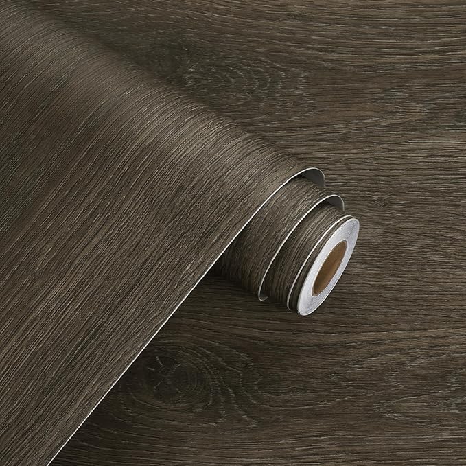WESTICK Brown Wood Contact Paper Peel and Stick Countertops Waterproof Walnut - Image 7