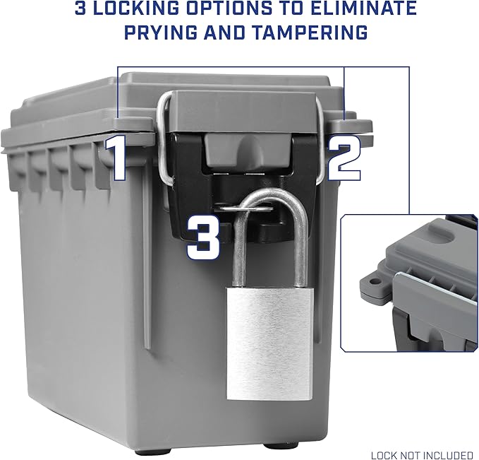 Sheffield 12759 4-Pack Ammo Storage Box, Stackable .30 Cal Field Boxes - Image 5