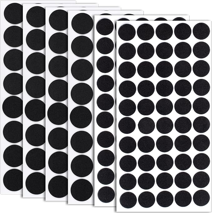 200 Pcs Small Felt Furniture Pads, Self-Adhesive EVA Foam Dot Circles, Round by Unknown