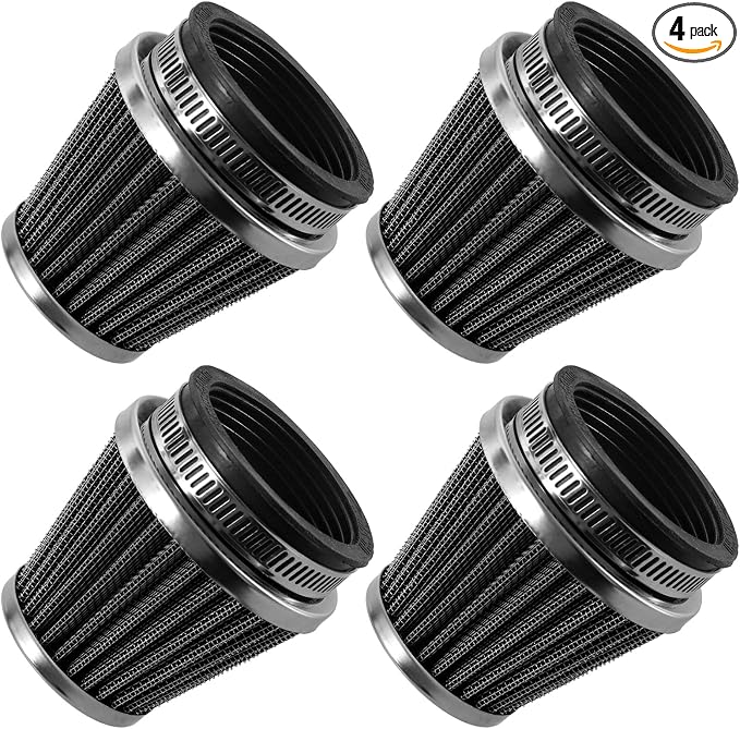 52mm Cold Air Intake Filter for Motorcycle Turbo Vent Breather Air Intake by AICARS