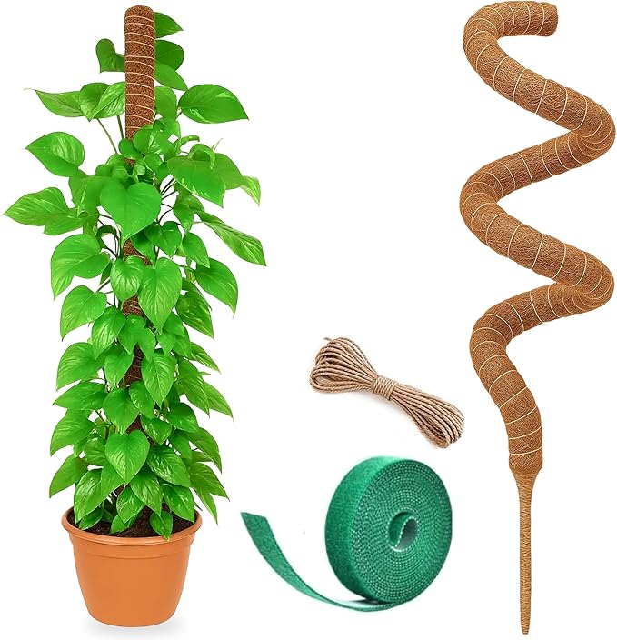 Moss Pole Monstera Plant Support – 48” Bendable Moss Pole Monstera Plant Support by Craft911byLIME