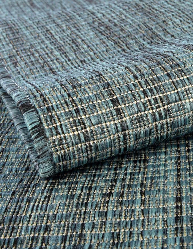 Unique Loom Outdoor Solid Collection Area Rug - Image 6