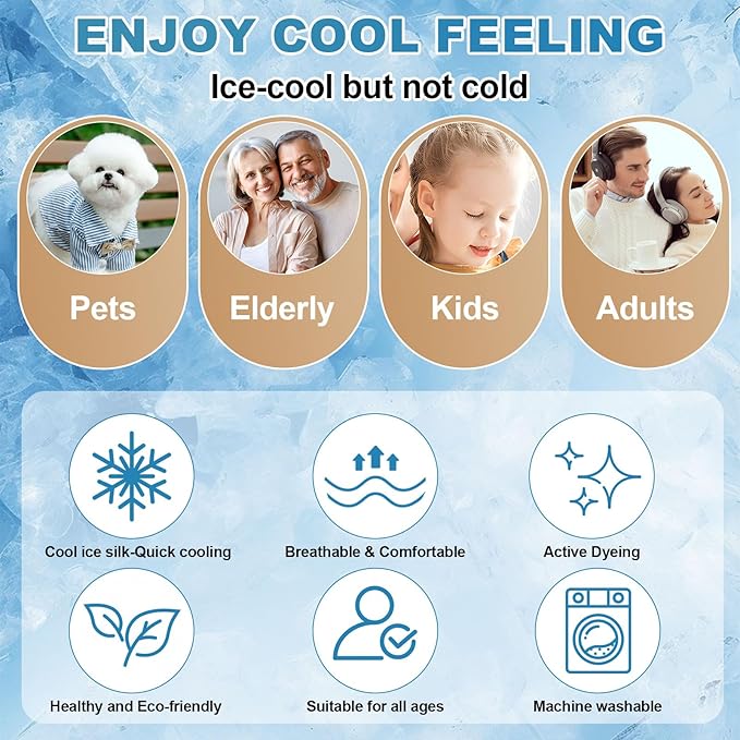 OTOB Cooling Dog Couch Cover Ice Silk Fiber, Washable & Non Slip Sofa - Image 3