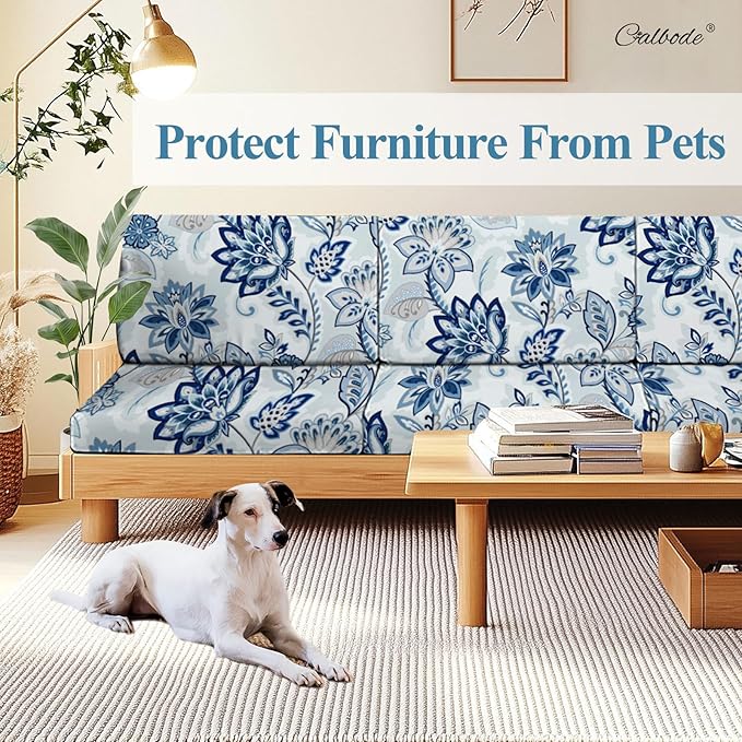 8pcs Floral Printed Stretchy Sofa Cushion Covers - Image 5