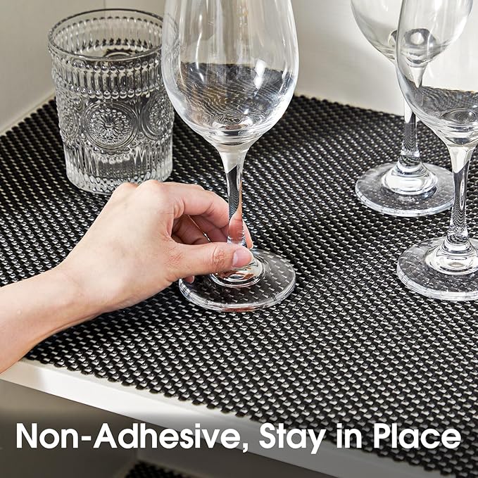 Shelf Liner for Kitchen Cabinet, Drawer Liners Non Slip Non Adhesive Thick Mat - Image 2