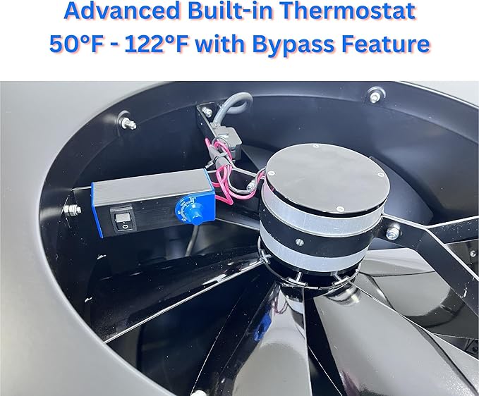 iLIVING HYBRID Ready Smart Thermostat Solar Roof Attic Exhaust Fan, 1150 CFM - Image 5