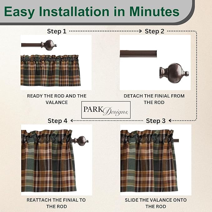 Park Designs Farmhouse Kitchen Valances - Image 5