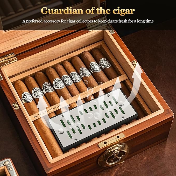 High-end Cigar Humidifier, Rectangular Cigar Humidifier Regulator - Image 7