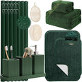 Green Bathroom Set, Dark Green Bathroom Accessories Set by LetUsMakeHomeYourFavoriteDestination
