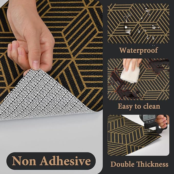 Shelf Liners for Kitchen Cabinets 12in x 20FT, Non Adhesive Cabinet Liner - Image 3