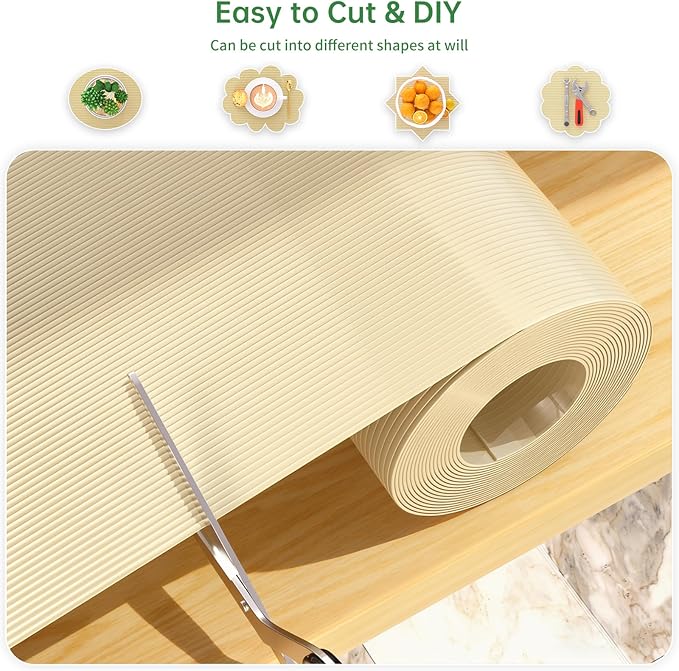 Shelf and Drawer Liner for Kitchen Cabinet, Non-Adhesive 18in x 120in - Image 3