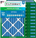 Filterbuy 30x32x2 Air Filter MERV 13 Optimal Smoke & Allergy Defense, by Filterbuy