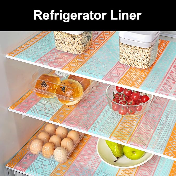 Cooyes Shelf Liners for Kitchen Cabinets, Refrigerator Liners Waterproof & - Image 7