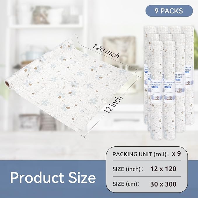 FIFTY FEET 12"x120" Non-Adhesive Shelf Liner - Image 5