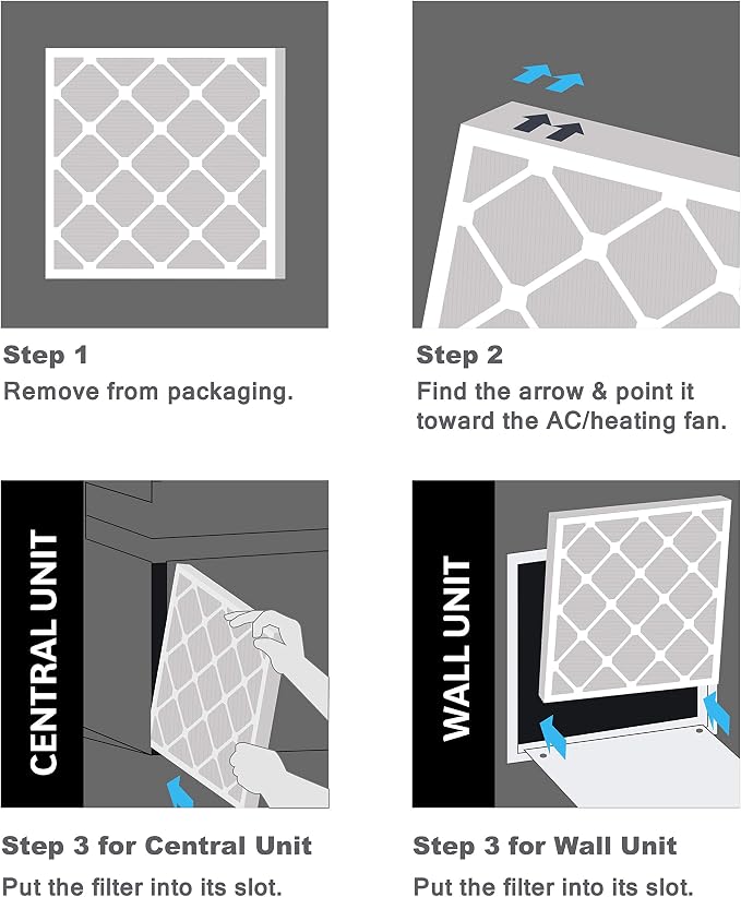 Aerostar 20x24x1 MERV 8, Pleated Air Filter, Box of 6, Made in the USA - Image 5