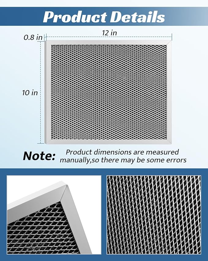 5443 Dehumidifier Filter MERV 8 Washable 10x12x1Fit - Image 3