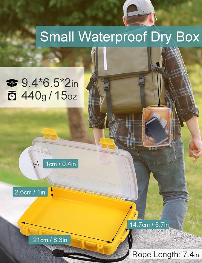 Avlcoaky Dry Box Waterproof Dry Boxes Small Waterproof Watertight Containers - Image 2