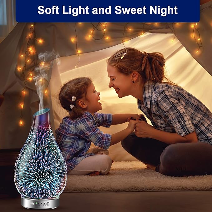 MAXWINER Essential Oil Diffusers Ultrasonic 3D Glass Aromatherapy Diffuser - Image 5