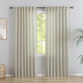 DONREN Linen Back Tab Curtains 78 Inches Long 2 Panels by DONREN