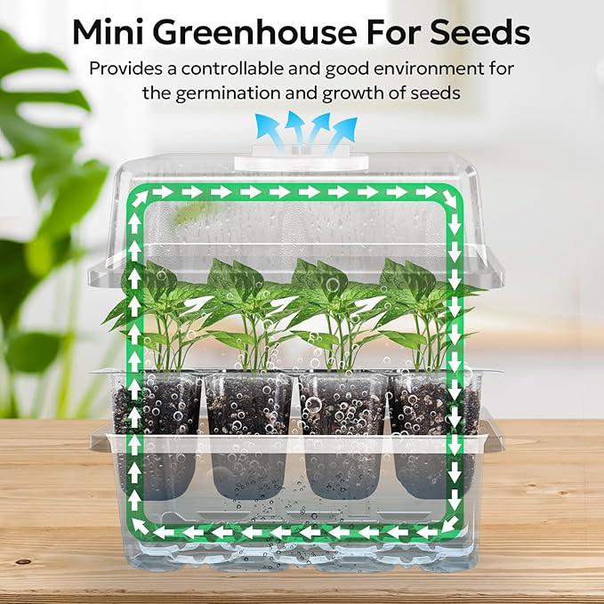 MIXC 10 Packs Seed Starter Tray Seed Starter Kit - Image 4