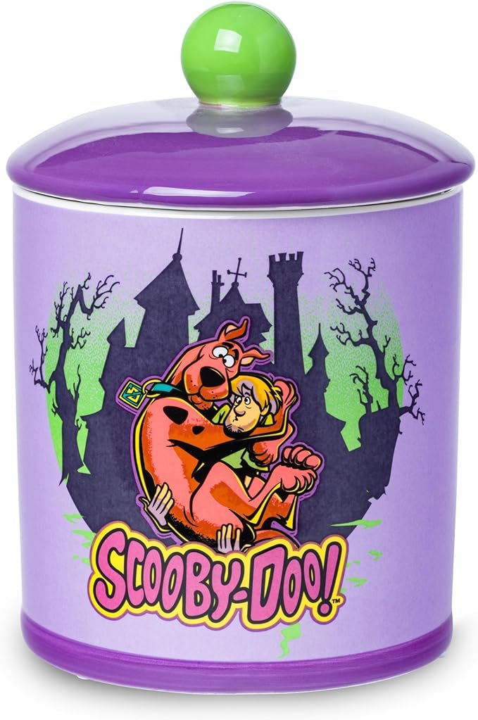 Silver Buffalo Scooby Doo Scooby Snacks Spooky Ceramic Cookie Snack Jar by SilverBuffalo