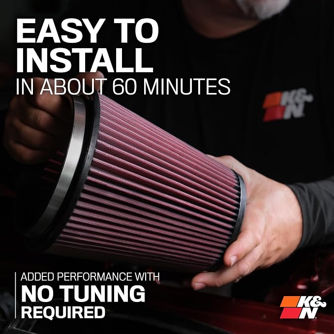 K&N Cold Air Intake System: High-Flow Air-Filter, Increase Performance & - Image 8