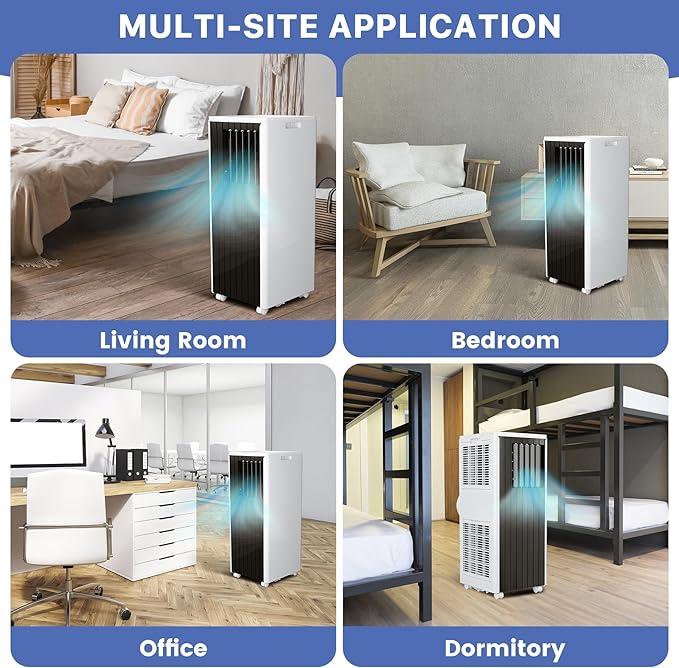 GarveeHome 8000 BTU 3-in-1 Portable Air Conditioner – Quiet Cooling, Fan & - Image 7