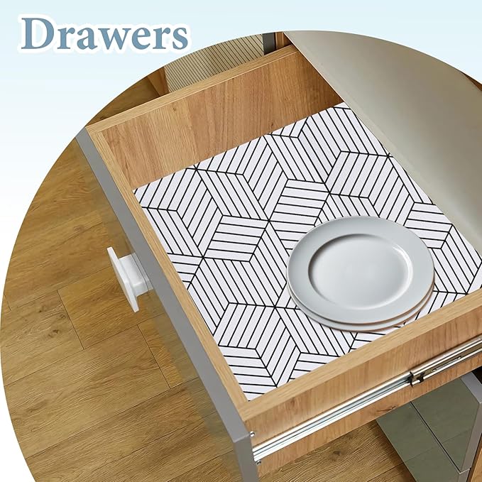 Shelf Liners for Kitchen Cabinets 12in x 30FT, Non Adhesive Cabinet Liner - Image 3