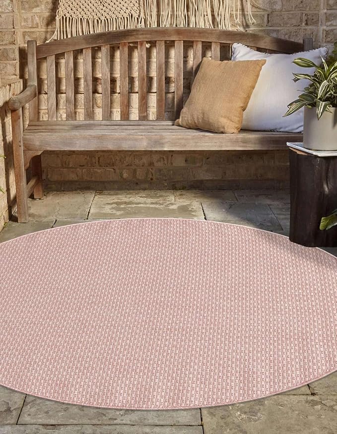 Unique Loom Collection Casual Transitional Solid Heathered Indoor/Outdoor - Image 3