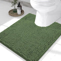 Smiry Luxury Chenille Toilet Rugs U-Shaped 24x20, Soft Absorbent Non-Slip by Smiry