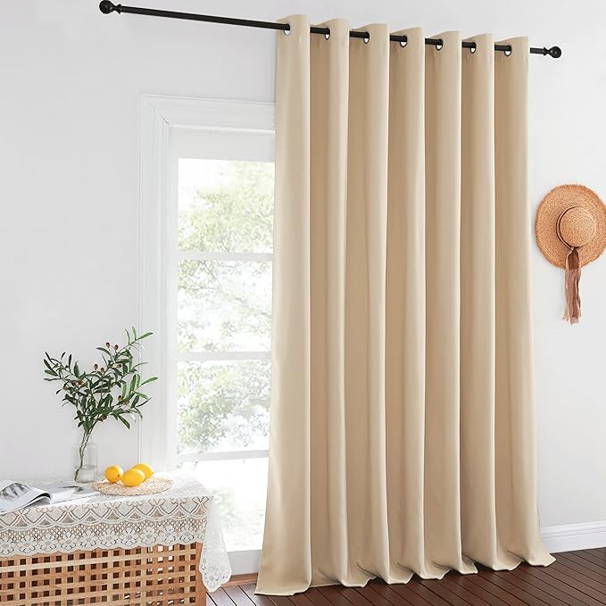 NICETOWN Sliding Door Curtain for Living Room, Grommet Blackout Patio Door - Image 2