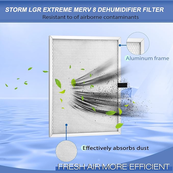 Upgraded 6 Pack MERV 8 Replacement Set Dehumidifier Filter Compatible - Image 3