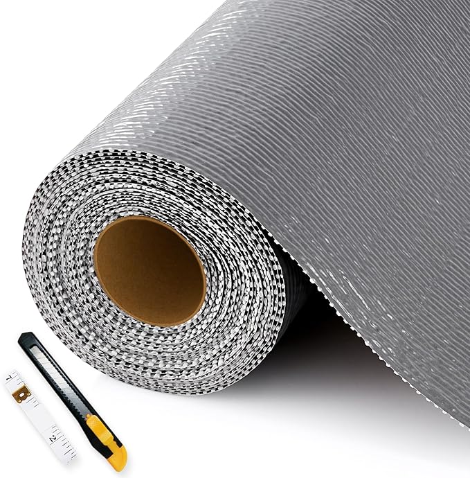 Shelf Liners for Kitchen Cabinets Non-Adhesive, Non-Slip Thickened Shelf Paper by Fzzcvo