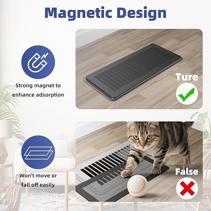 Magnetic Vent Mesh- 4 Pack, 5 x 11 inch Strong Magnetic Vent Covers - Image 7