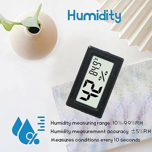 Indoor Hygrometer Thermometers 3 Pack Humidity Meters Gauge Mini Digital - Image 4