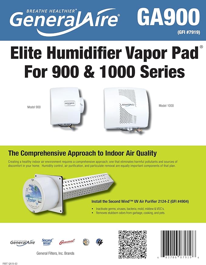 GeneralAire GA900 Humidifier Water Filter by GeneralAire