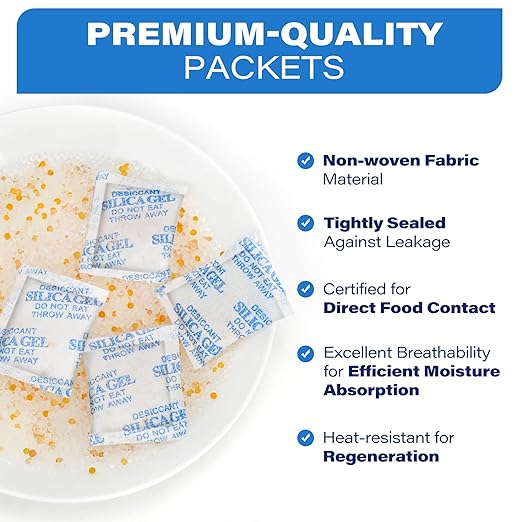 LotFancy 5 Gram Silica Gel Packets, Color Indicating Desiccant - Image 6