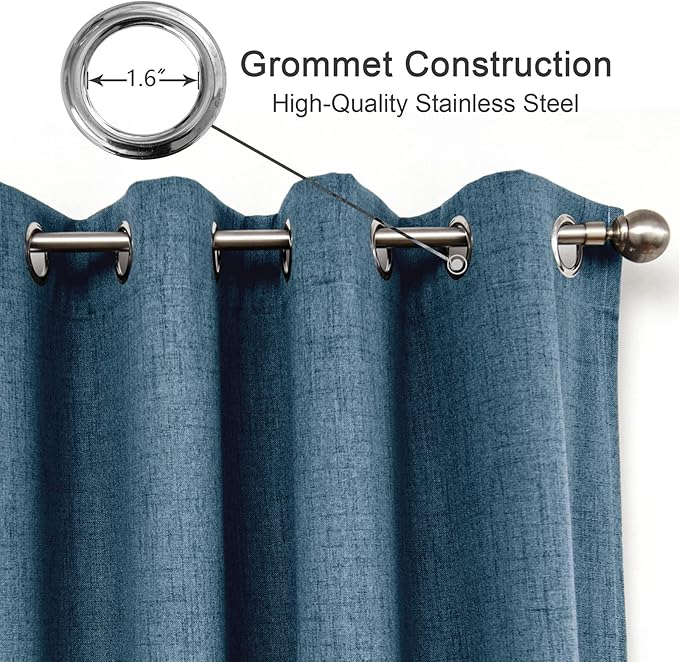 CUCRAF Full Blackout Curtains Energy Efficient - Image 3