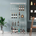 Yoluckea 4 Shelves Glass Display Cabinet by Yoluckea