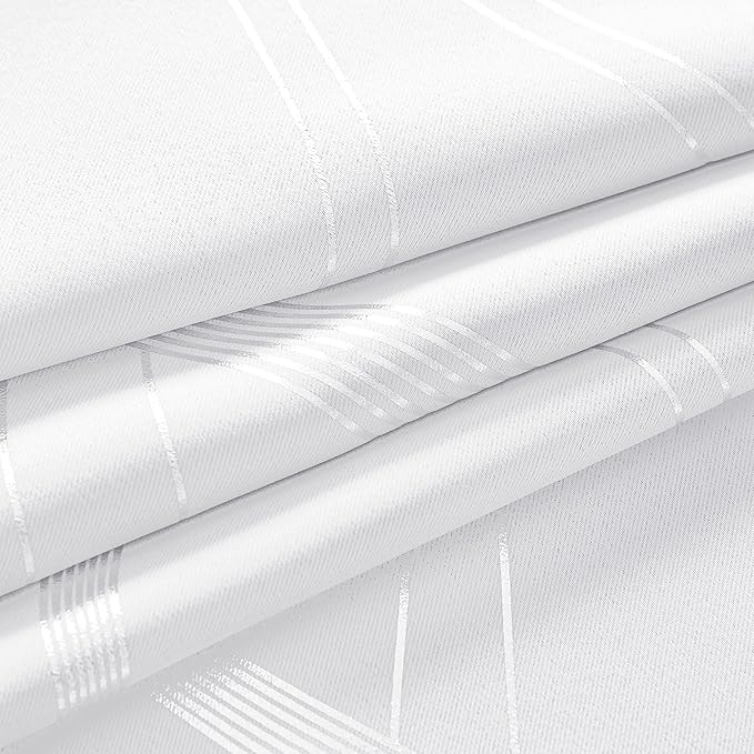 NICETOWN White Curtains Panels for Bedroom 2 Panles Set, 52 inch x 84 inch - Image 8