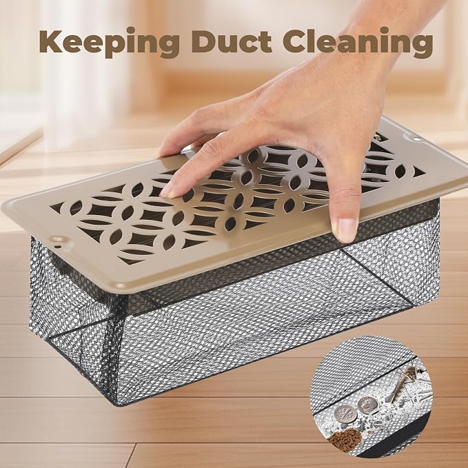 Floor Vent Screen Net for 4x12'' Floor Register, Vent Mesh for Trapping Debris - Image 7